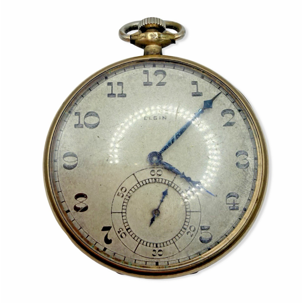 Vintage Elgin Pocket Watch 17 Jewels Gold Filled 5181907 Works USA